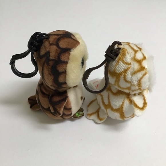 Ty Beanie Boos SET Owl Key Ring Clips Sammy Swoops Mini Plush Stuffed Animal Toy - Picture 12 of 12